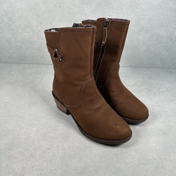 Teva Shoes - Teva Boots Womens 5.5 Brown Leather Waterproof Foxy Mid Calf Western Harness